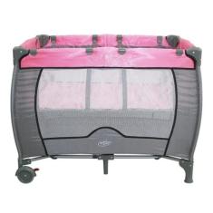 Berço Cercado Desmontável Compacto Baby Style, Rosa