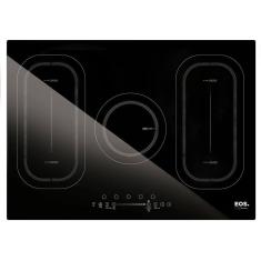 Cooktop de Indução Cinco Bocas EOS Freezone Due Preto 9800W ECI05EPF 220V