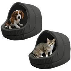 Kit 2x Camas Pet Iglu Raça Grande para Cachorro e Gato com Almofada