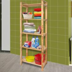 Armário Multiuso 170cmx65cm Pinus Quick Brasil Caramelo