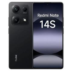 Smartphone Xiaomi Redmi Note 14S 256GB Global 8GB Preto 4G, Display 6.