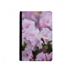 Porta-passaporte rosa branco lindas flores Notecase Burse capa carteira porta-cartões