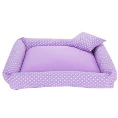 Cama Pet Para Cães E Gatos Poa Porte Grande Vermelha [F101]