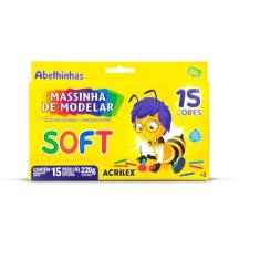 Massinha Soft 15 Cores Acrilex