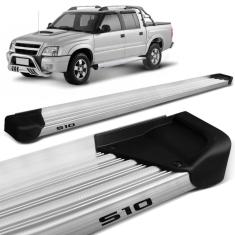 Estribo Lateral S10 Cab. Dupla 1995 a 2011 Aluminio Natural A3 Gtnox