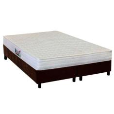 Cama Box Queen: Colchão Ortopédico Herval AG65 Frontier + Base CRC Sue