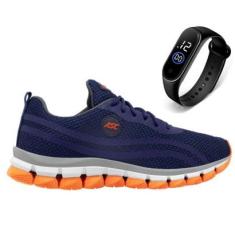 Tenis Masculino Dahazzi Esporte Para Caminhada Academia Corrida Conforto + Relógio-Masculino