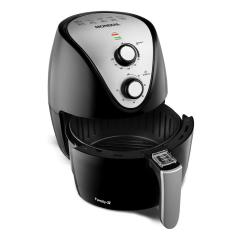Fritadeira Elétrica Mondial Inox Iv Af-30-i Air Fryer-127v-preto-inox