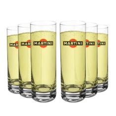 Copo Longo Martini Vidro Personalizado 200ml - Kit 6 Un.