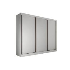 Guarda Roupa Casal 3 Portas De Correr E 6 Gavetas Diamond Plus Branco - Novo Horizonte