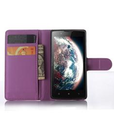 Capa carteira para Lenovo A2010, capa carteira flip de couro PU premium com compartimento para cartão, suporte e fecho magnético [capa interna à prova de choque de TPU] Compatível com Lenovo A2010