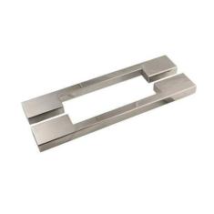 Puxador para Porta Duplo 60cm 2 Peças Big Thin Geris, 12 Meses, Cromad
