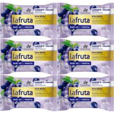 6UN Sabonete La Fruta Uva Roxa Barra Vegetal 150g Davene