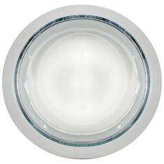 Refletor De Embutir 19cm Com Vidro Fosco E-27 2 Lamp. Max 60w Branco -