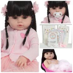 Boneca Reborn Realista Valentina Morena Gatinha Pode Banho - Cegonha R