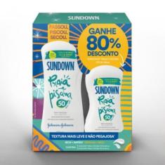 Kit Protetor Solar Sundown Praia Piscina Fps50 200ml + 120ml