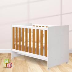 Berço Americano Katatau Branco Fosco/Savana