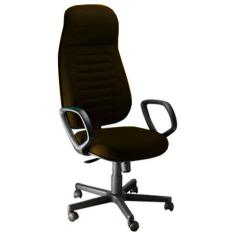 Cadeira Presidente com Espaldar Alto Linha Blenda Marrom