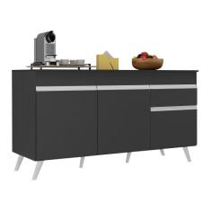Balcão Cozinha Gabinete Pia 150 cm 3 Portas 1 Gaveta Veneza Multimóvei