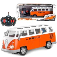 Kombi Controle Carrinho Recarregável de Brinquedo com Farol