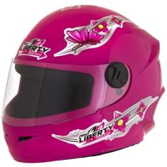 Capacete Moto Fechado Pro Tork Liberty 4 Four Girls Kids Infantil Cria