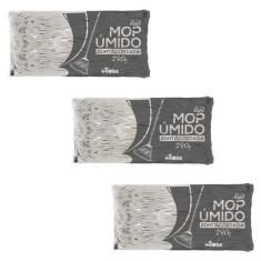 Kit com 3 Refis para Mop Úmido 290g Ponta Cortada Nobre