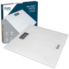 Balança Digital para Banheiro Branco 180 kg - Euro