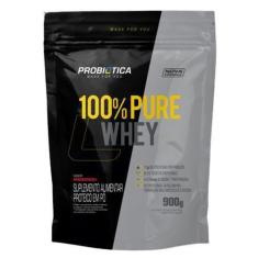 100% Pure Whey Probiotica Refil 900G - Morango