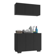 Conjunto Lavanderia Multiuso Armário Aéreo e Balcão 3 Portas Multimóveis MP5051