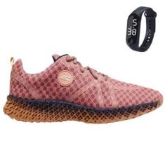 Tênis Feminino Para Academia Caminhada Sola Reta Com Relógio GT3 w-Feminino