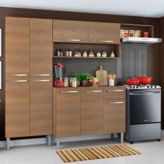 Cozinha Completa Compacta Madesa Emilly Com Armário E Balcão