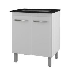 Balcão Para Cooktop Jade 5 Bocas 2 Portas Moblis, Branco