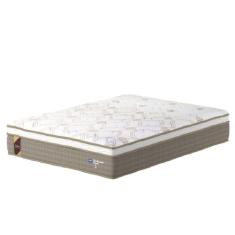 Colchão Casal Molas Ensacadas Guarda Costas Alameda 138x188x30cm Marrom-branco Probel Marrom-branco