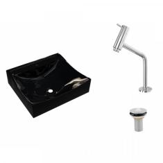 Kit Cuba Q440 Com Torneira Pratika 1060 Metal E Válvula