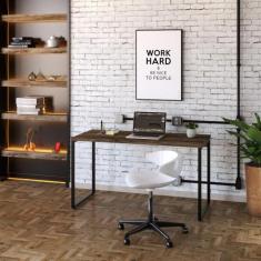 Mesa para Escritório Office Estilo Industrial 1,35m Kuadra - Compace D