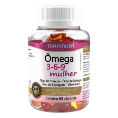 Ômega 3-6-9 Mulher 60 Cápsulas Maxinutri-Unissex