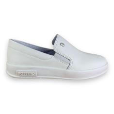 Tenis Feminino Bottero Couro Legitimo Slip On Confortavel-Feminino