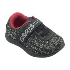 Tênis Infantil Pé com Pé Masculino Casual Calce Fácil Preto Menino-Masculino