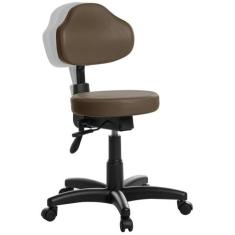 Mocho Ergonômica Estética Dentista Plus Rv Marrom - Goldflex