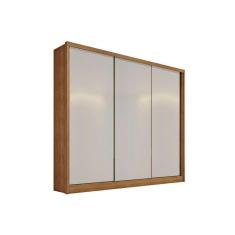 Guarda Roupa Casal 3 Portas E 6 Gavetas Arezzo Plus Freijo Cumaru C/ Fendi - Novo Horizonte