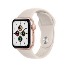Apple Watch Se Gps, 40Mm Caixa Dourada De Alumínio Pulseira Esportiva Estelar