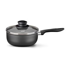 MTA PANELA COM TAMPA DE VIDRO SUPRA N°18/1,8L - DE ALUMINIO COM ANTIADERENTE COR GRAFITE