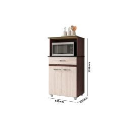 Balcão de Cozinha Flex Para Microondas Carina com 2 Portas