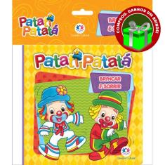 Livro Banho Patati Patatá - Brincar e sorrir Ciranda Cultural Crianças Filhos Infantil Desenho História Brincar Pintar