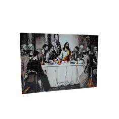 Quebra-cabeça Santa Ceia 300 peças Tons de Cinza MDF