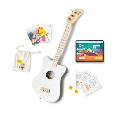 Loog Mini violão infantil acústica para iniciantes, 3 cordas, a partir de 3 anos, aplicativo de aprendizagem e lições incluídas