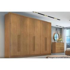 Guarda Roupa Casal 6 Portas e 8 Gavetas Robust/Livorno Cumaru - Novo Horizonte