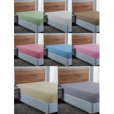 Lençol Casal 300 Fios 100% Algodão Lençol com Elástico Avulso Cama Box