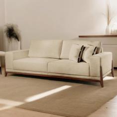 Sofá Fixo Magnus 3 Lugares Luxo 2,10m - Castellar Móbile