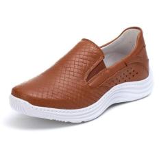 Tênis Sapatenis Slip Top Franca Shoes Caramelo, 36